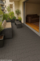 Preview: Balcony paving 23 mm black made of rubber, double-T design